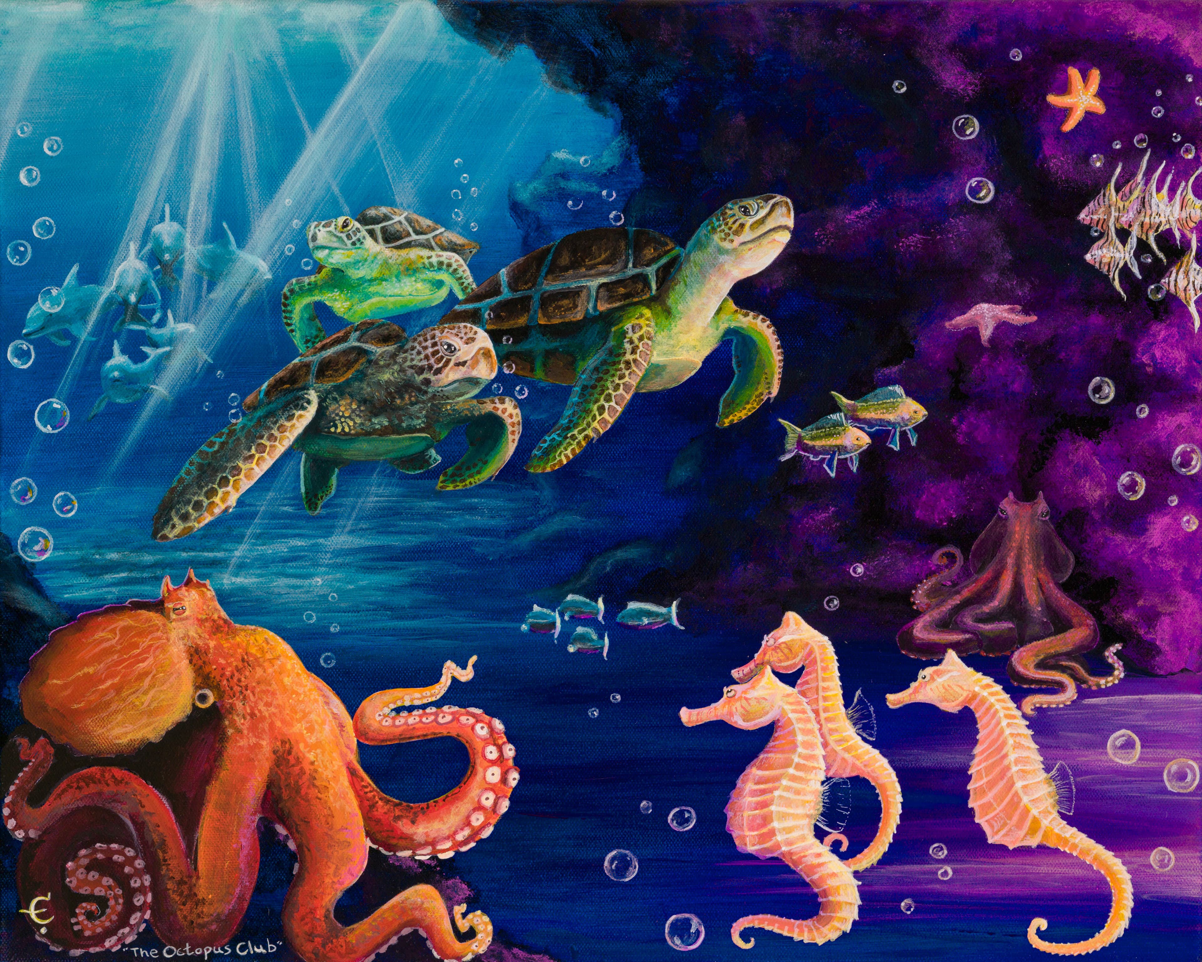 The Octopus Club artwork by Eva Creature.