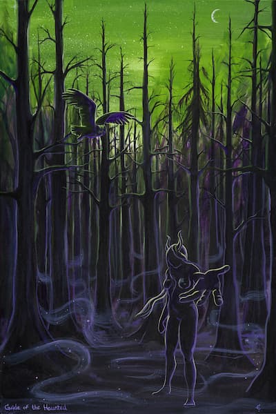 Guide of the Haunted artwork by Eva Creature.