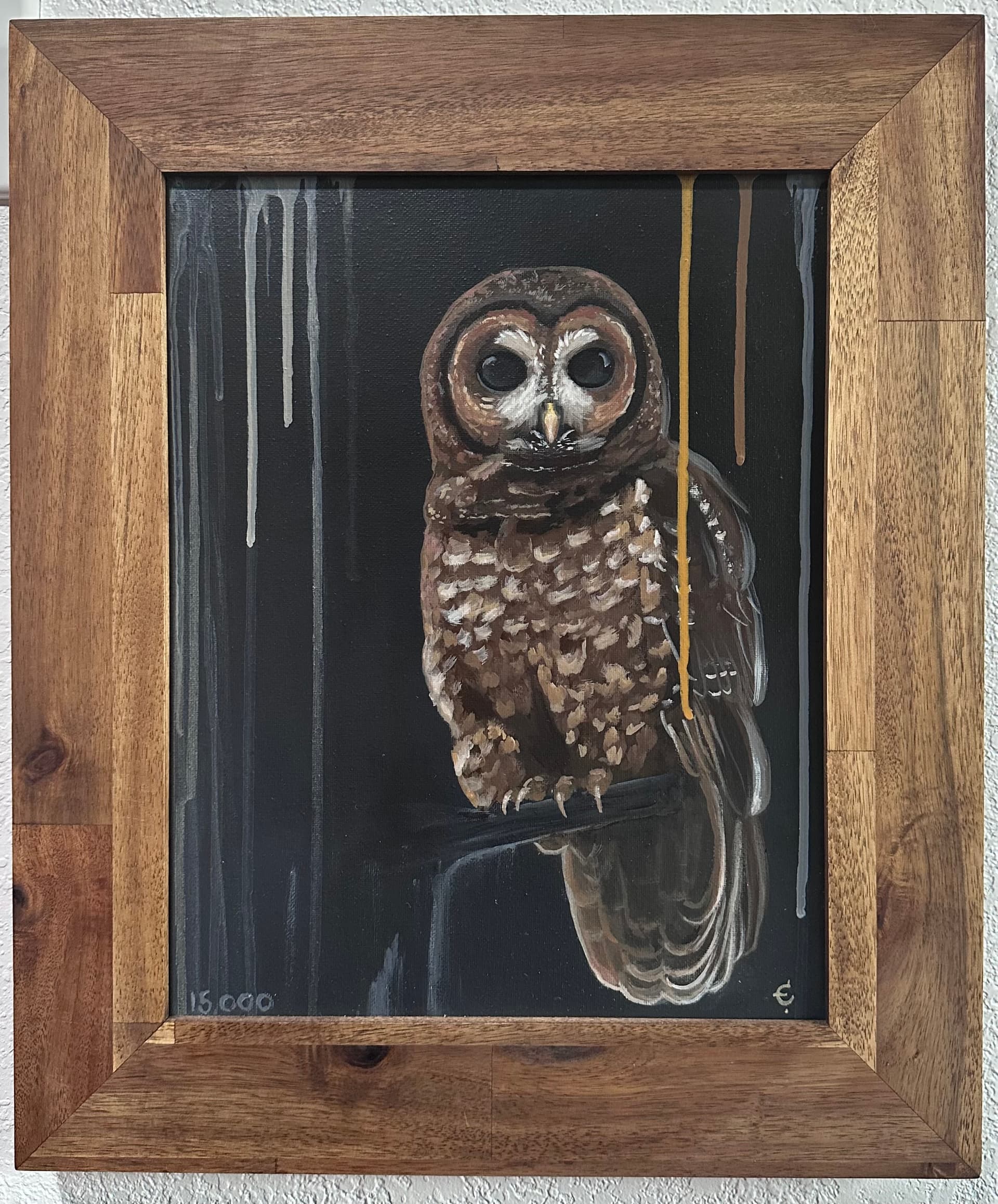 15,000 Northern Spotted Owls artwork by Eva Creature.