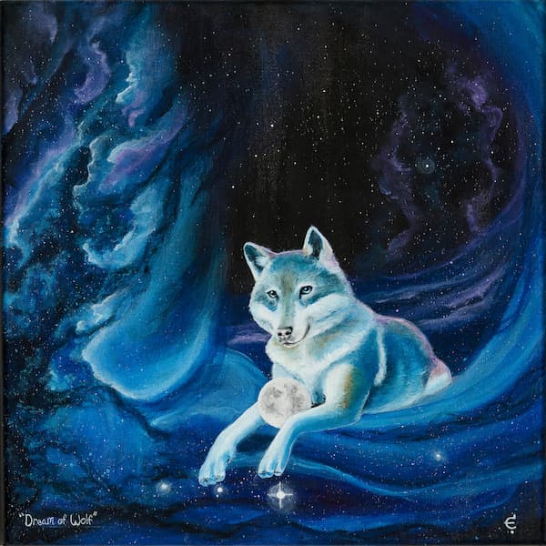 Dream of Wolf artwork by Eva Creature.