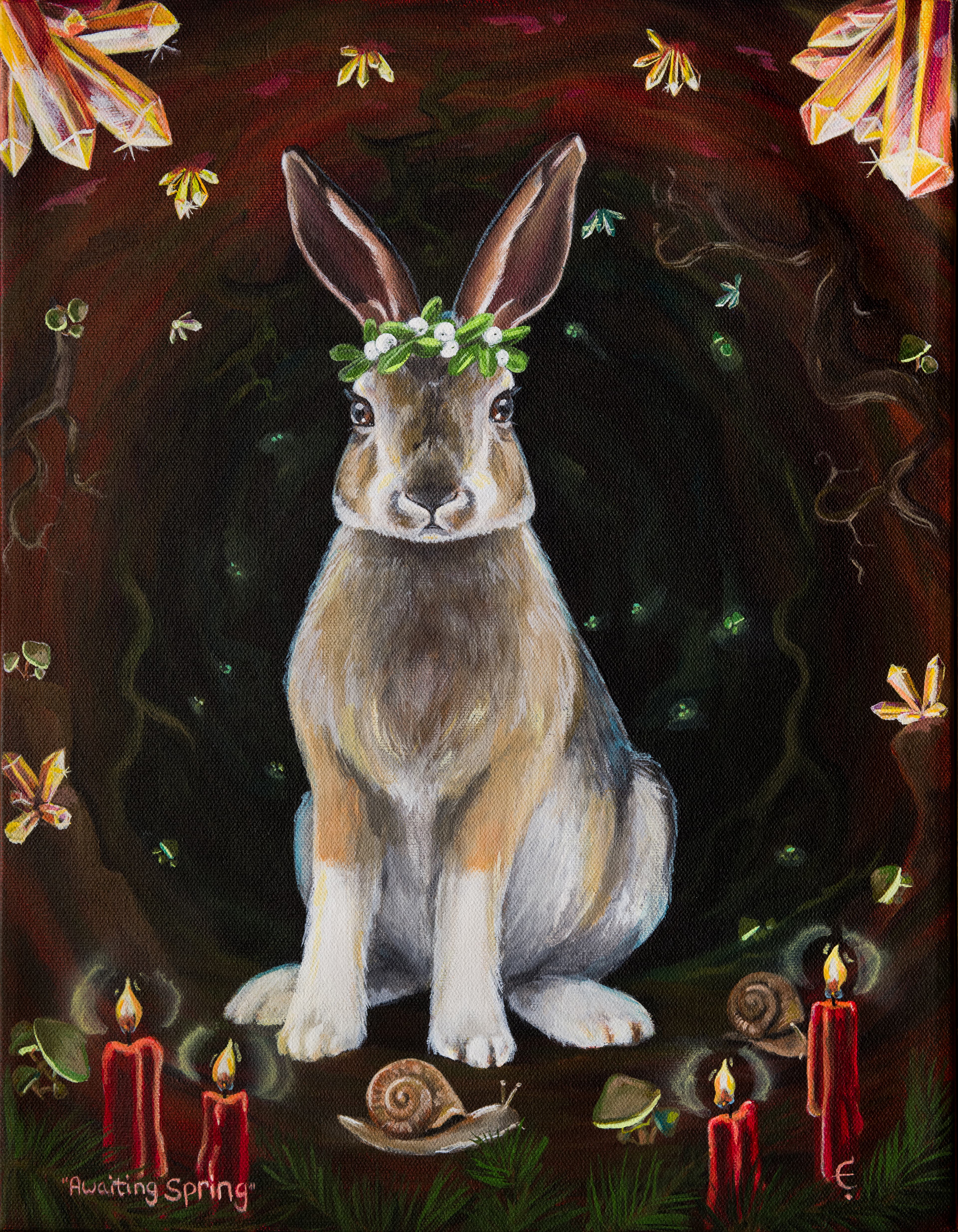 Awaiting Spring artwork by Eva Creature.